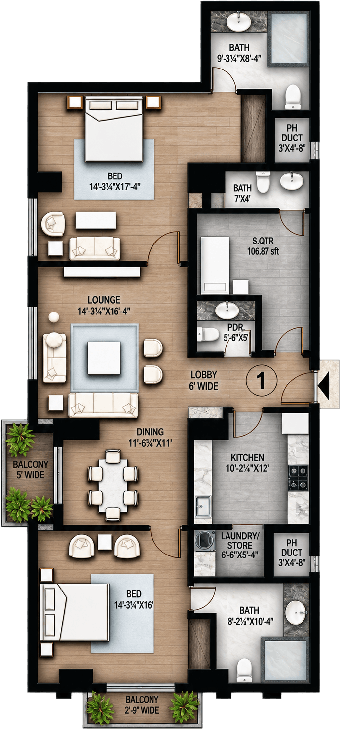 First floor plan