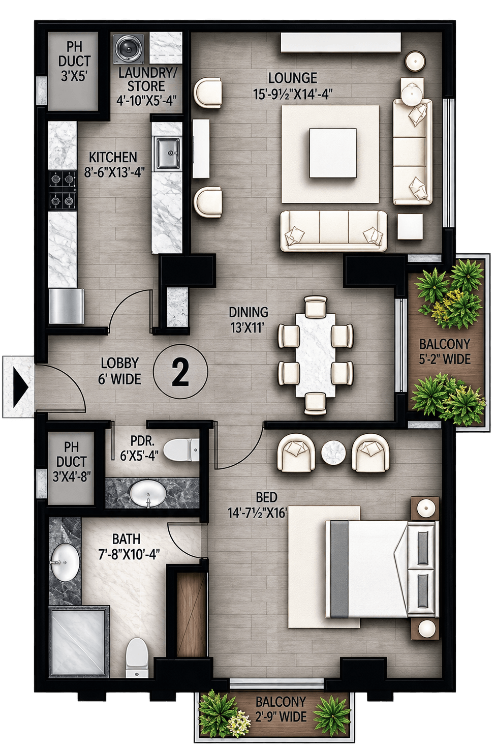 Second floor plan